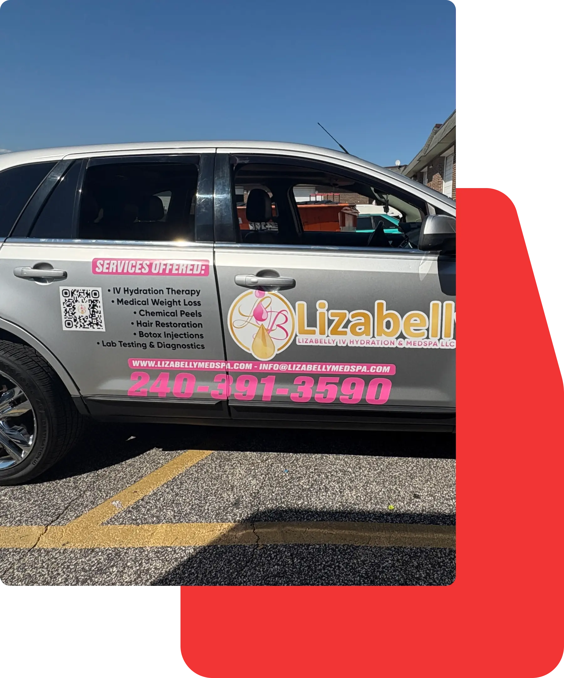 Commercial Lettering and Decals wrap in maryland